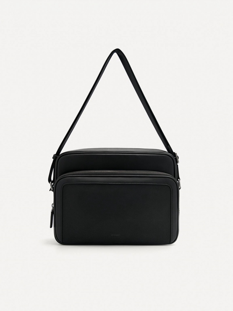 Black Men\'s Pedro Porte Messenger Bags | YPLEKW-385