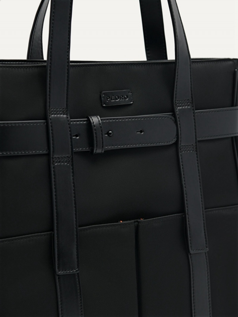 Black Men's Pedro Rainier Tote Bag | OLRGTE-760