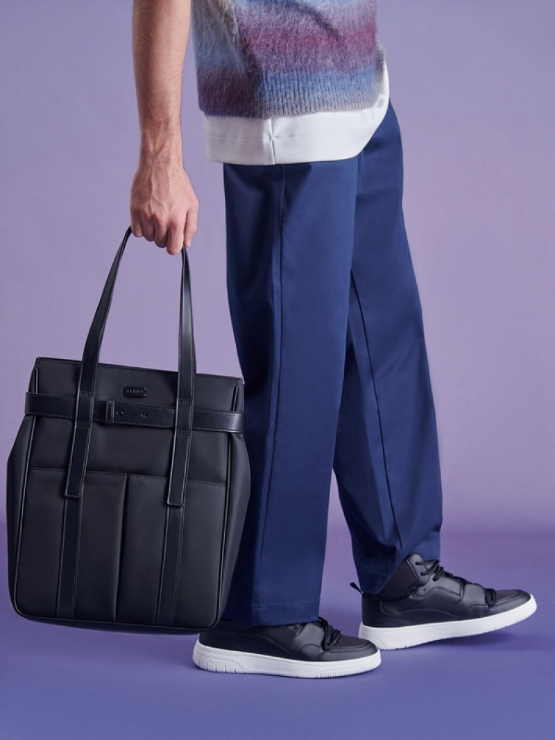 Black Men's Pedro Rainier Tote Bag | OLRGTE-760