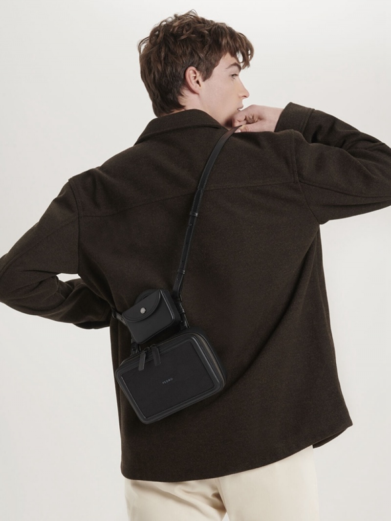 Black Men's Pedro Ranger Sling Bag | QSKJPF-597