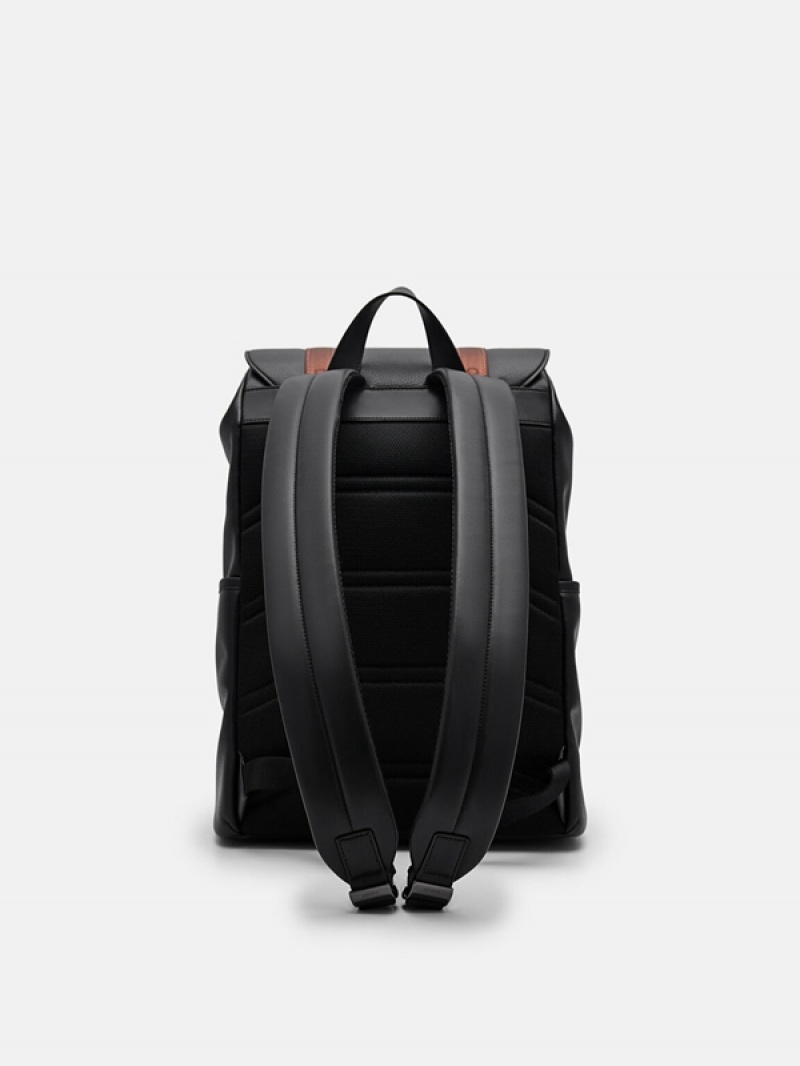 Black Men's Pedro Rigby Backpacks | PYJILK-862