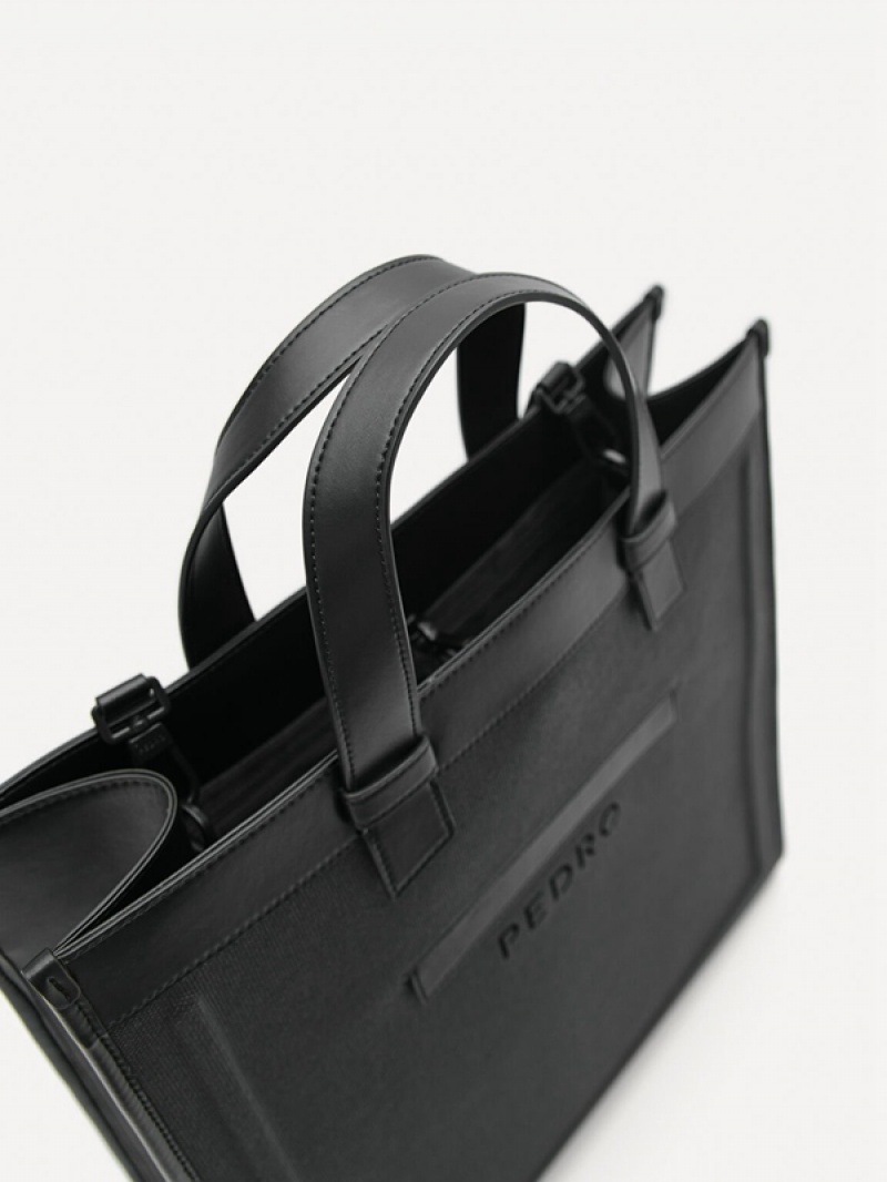 Black Men's Pedro Rory Tote Bag | HIWLVJ-706