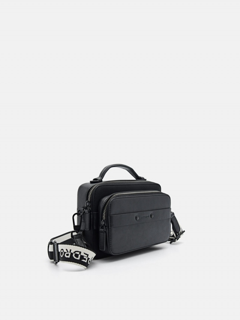 Black Men's Pedro Smith Sling Bag | SWXMUN-356