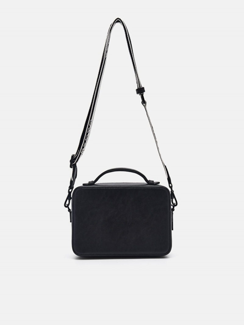 Black Men's Pedro Smith Sling Bag | SWXMUN-356