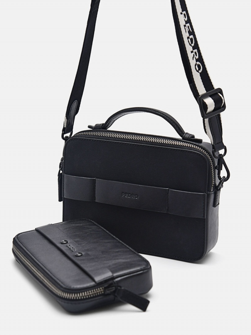 Black Men's Pedro Smith Sling Bag | SWXMUN-356