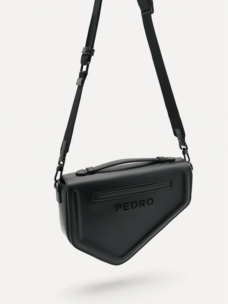 Black Men's Pedro Taper Sling Bag | JPSMIZ-283