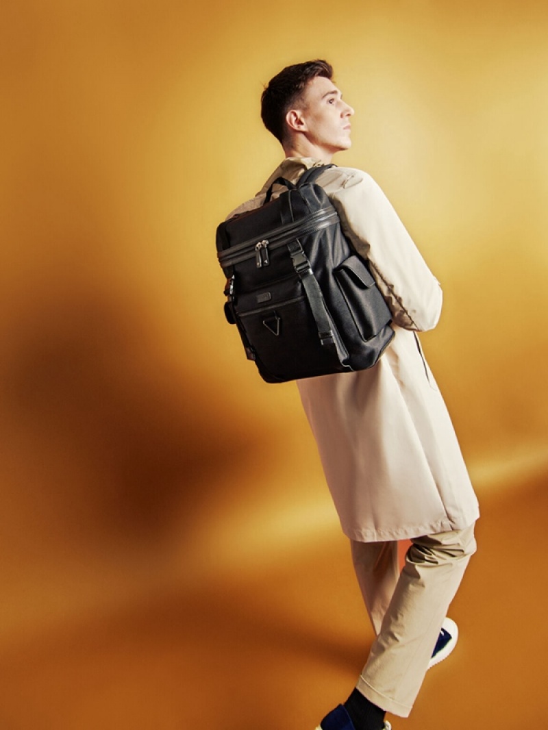 Black Men's Pedro Utilitarian Backpacks | GEUJLS-012