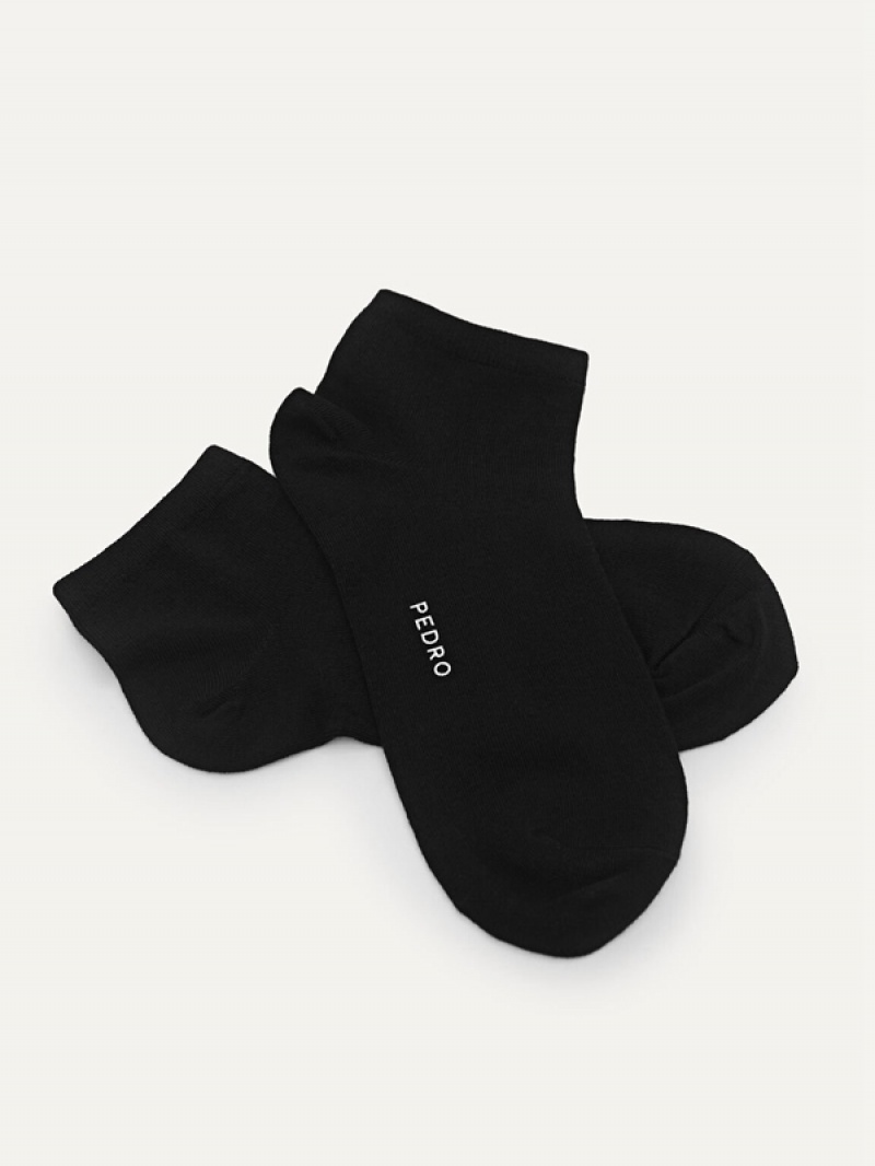 Black Women's Pedro Ankle Neel Socks | JLMORK-837