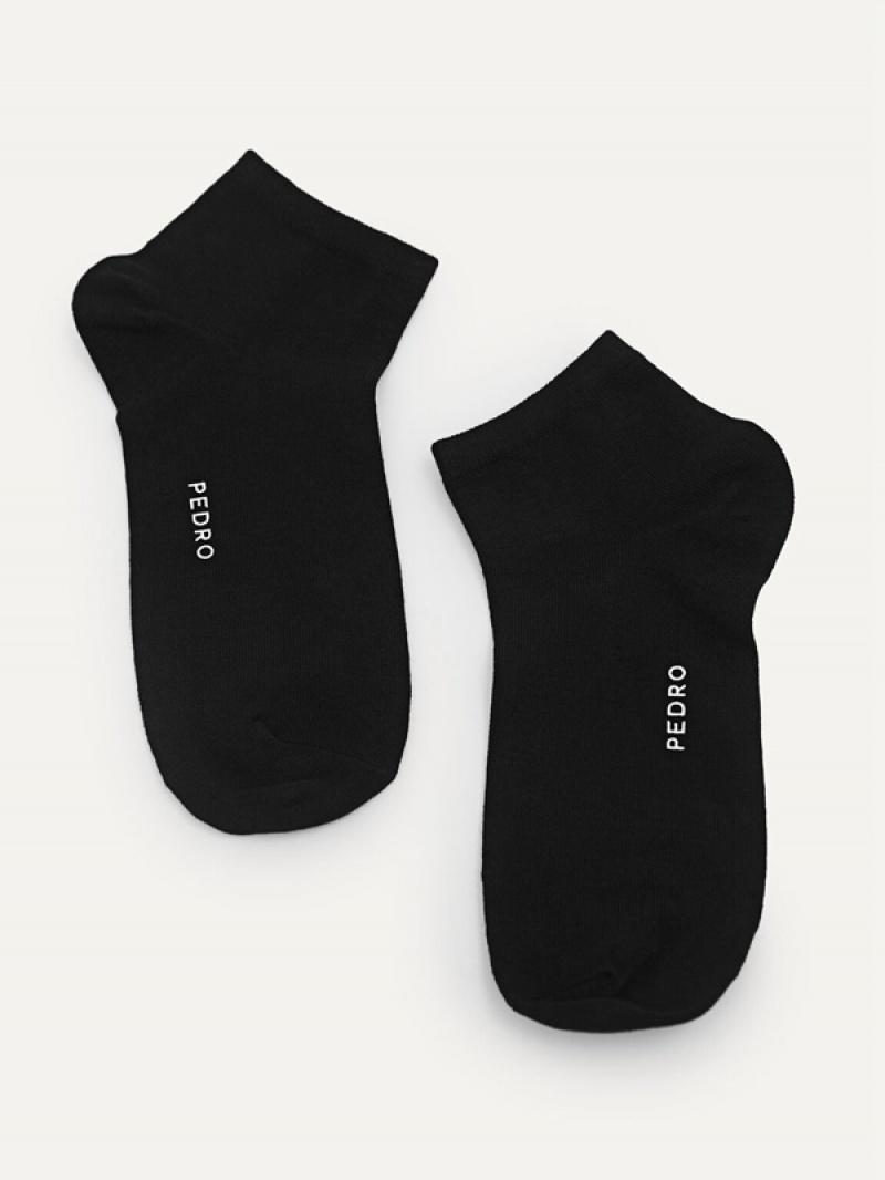 Black Women's Pedro Ankle Neel Socks | JLMORK-837