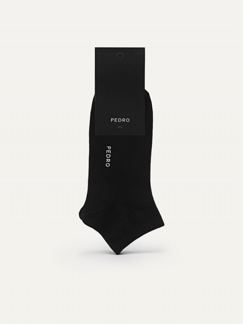 Black Women\'s Pedro Ankle Neel Socks | JLMORK-837