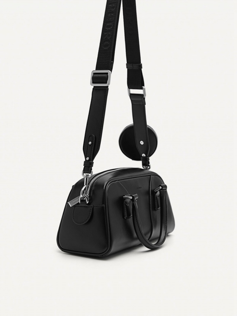 Black Women's Pedro Aryna Shoulder Bags | WTZUCD-358