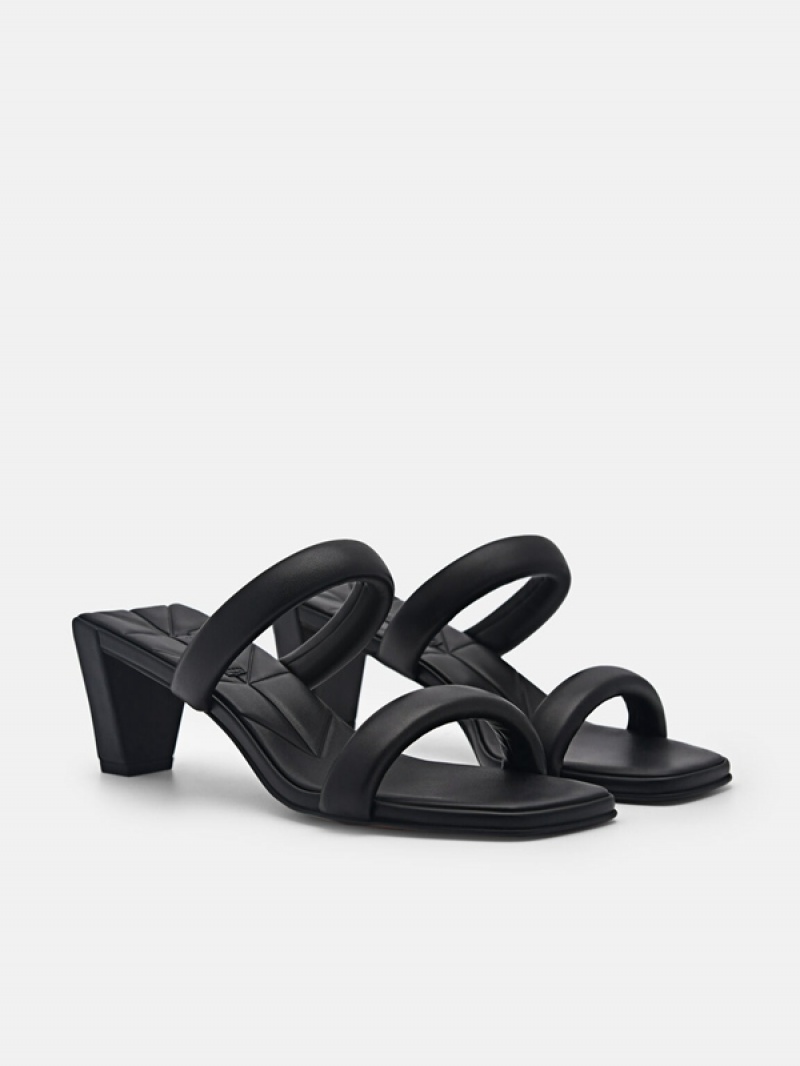 Black Women's Pedro Aster Heels Sandals | DEFONP-947