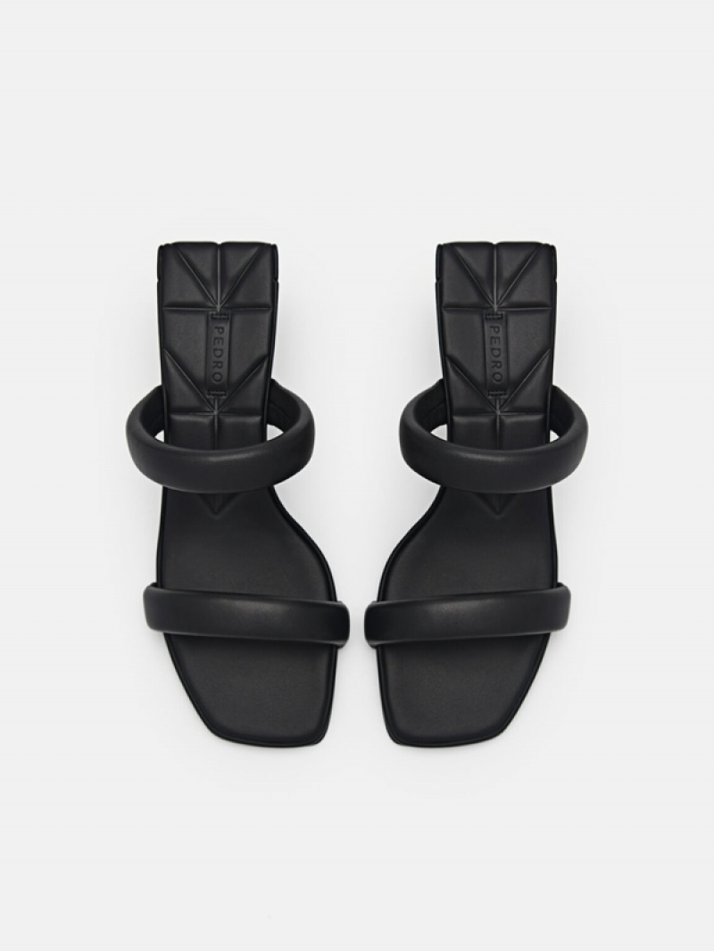 Black Women's Pedro Aster Heels Sandals | DEFONP-947