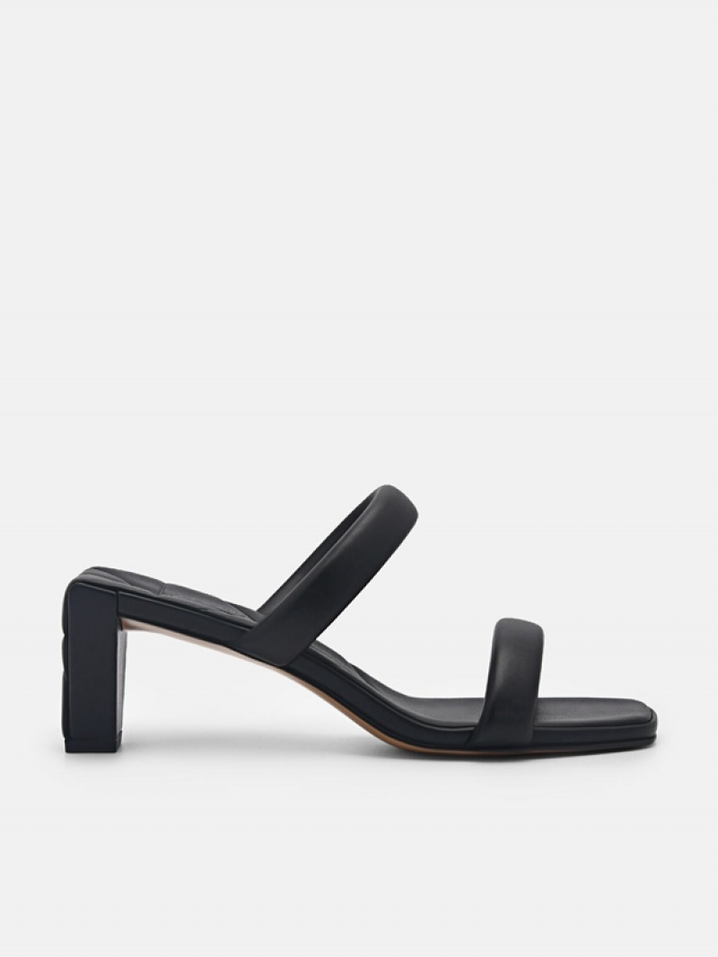 Black Women\'s Pedro Aster Heels Sandals | DEFONP-947