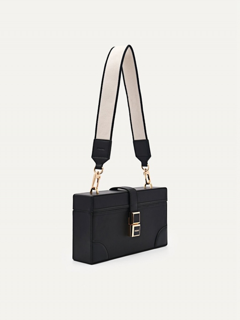 Black Women's Pedro Bianca Shoulder Bags | JCQEMW-436