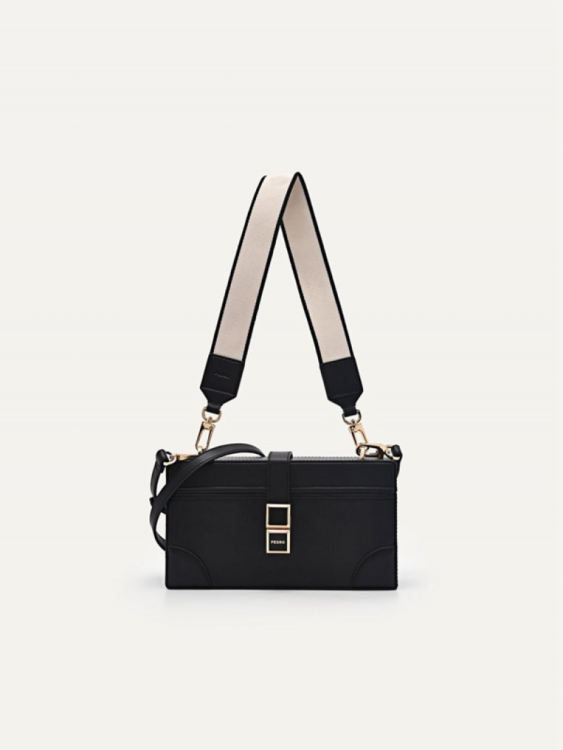 Black Women\'s Pedro Bianca Shoulder Bags | JCQEMW-436