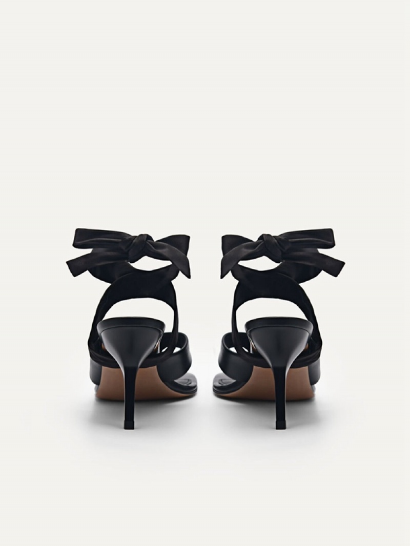 Black Women's Pedro Carolyn Heels Sandals | DHGJMO-154