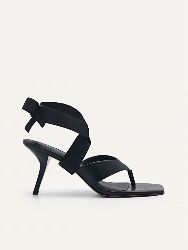 Black Women\'s Pedro Carolyn Heels Sandals | DHGJMO-154