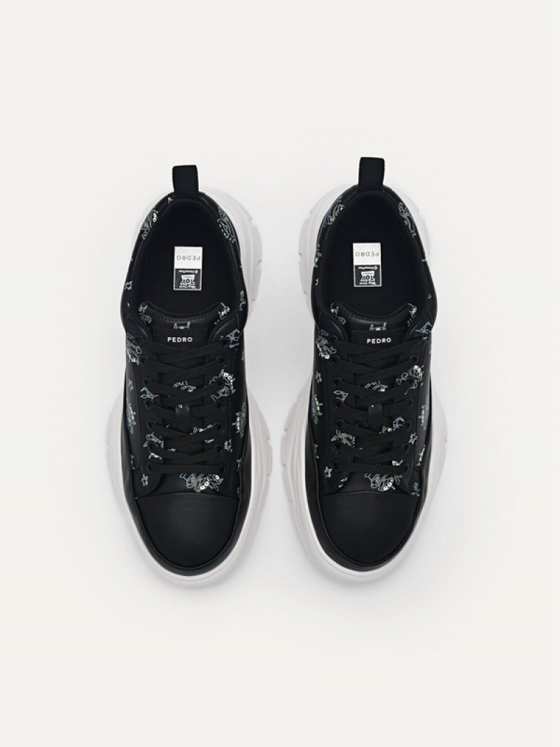 Black Women's Pedro Disney Hybrix Sneakers | EDHBSI-106