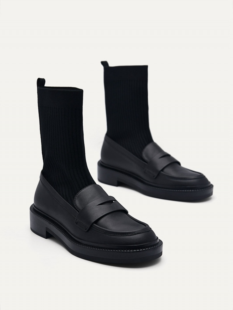 Black Women's Pedro Gropius Boots | ZTHKLU-361