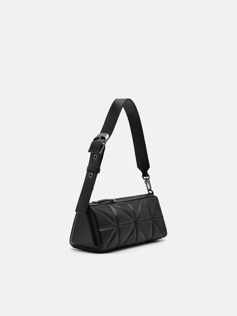 Black Women's Pedro Helix Mini Shoulder Bags | UQRVOF-614