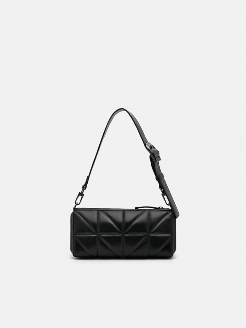 Black Women's Pedro Helix Mini Shoulder Bags | UQRVOF-614