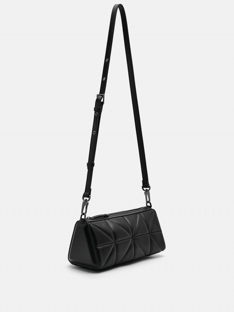 Black Women's Pedro Helix Mini Shoulder Bags | UQRVOF-614