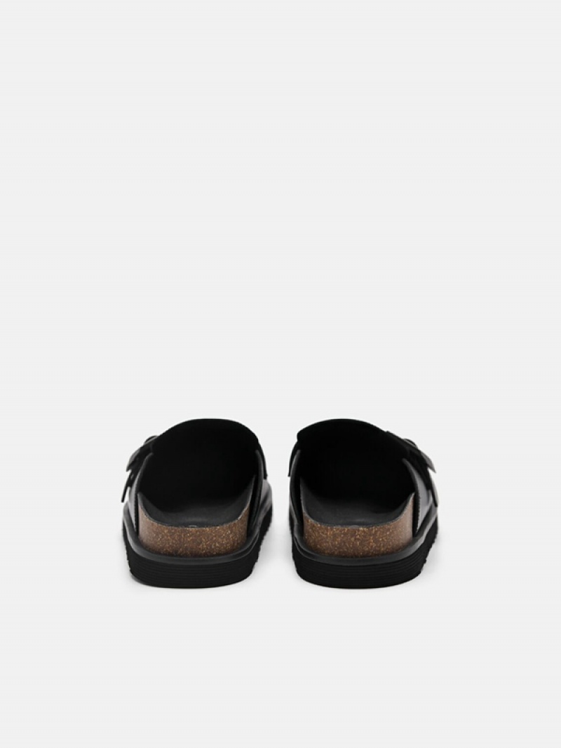 Black Women's Pedro Helix Mules | QAFXWV-210