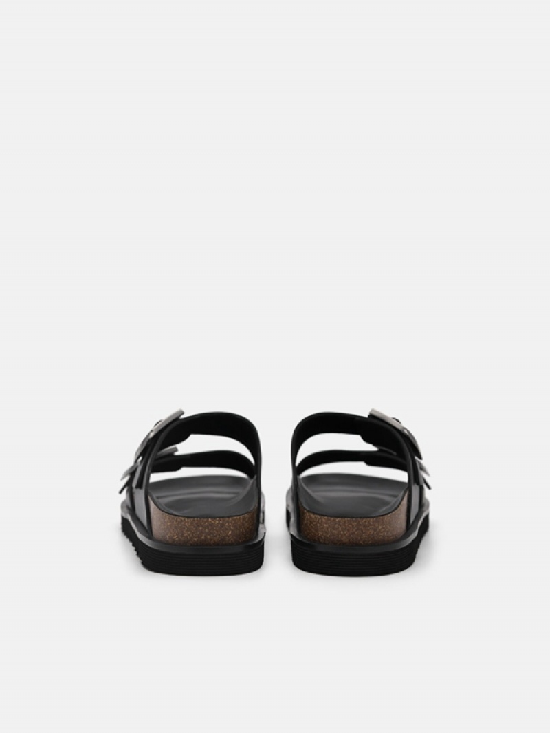 Black Women's Pedro Helix Sandals | ZEWTCI-571