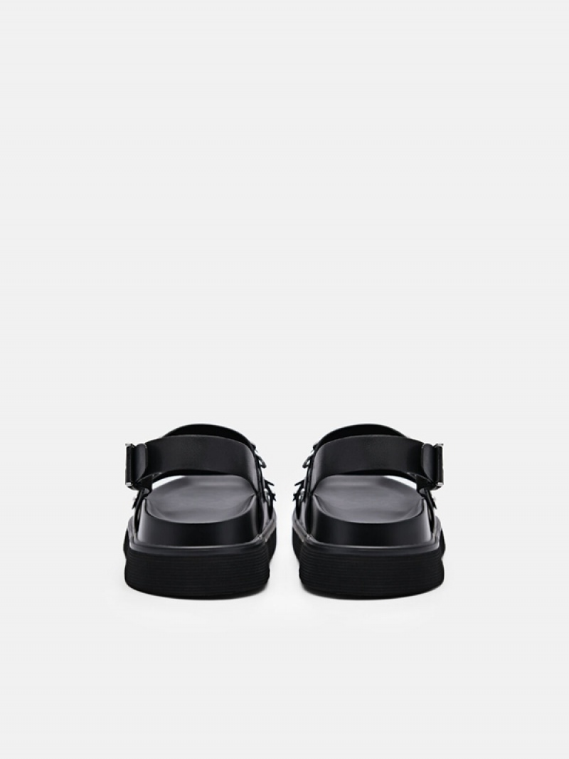 Black Women's Pedro Helix Slingback Sandals | DVNFKI-312