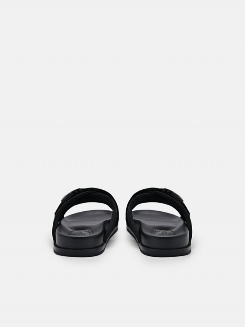 Black Women's Pedro Icon Cross Sandals | APHYIF-987