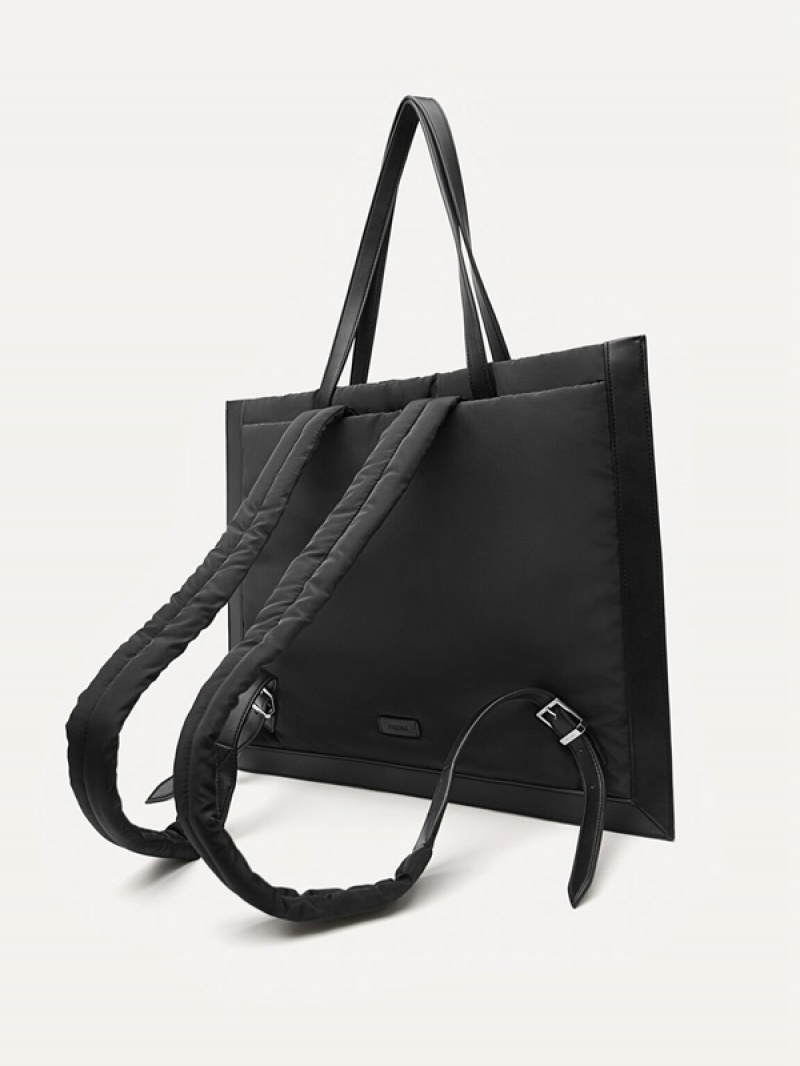 Black Women's Pedro Icon Nylon Tote Bag | EGVHMO-603