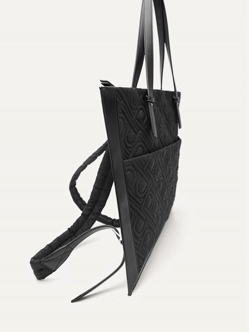 Black Women's Pedro Icon Nylon Tote Bag | EGVHMO-603