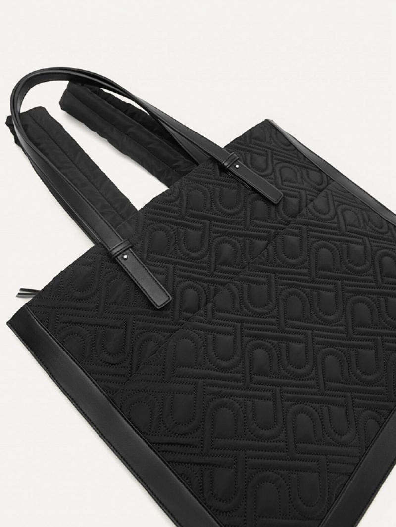 Black Women's Pedro Icon Nylon Tote Bag | EGVHMO-603