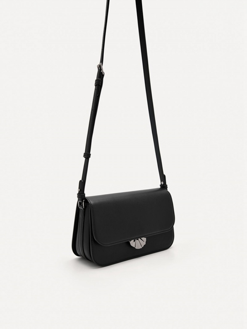 Black Women's Pedro Iris Shoulder Bags | AIGEFZ-468