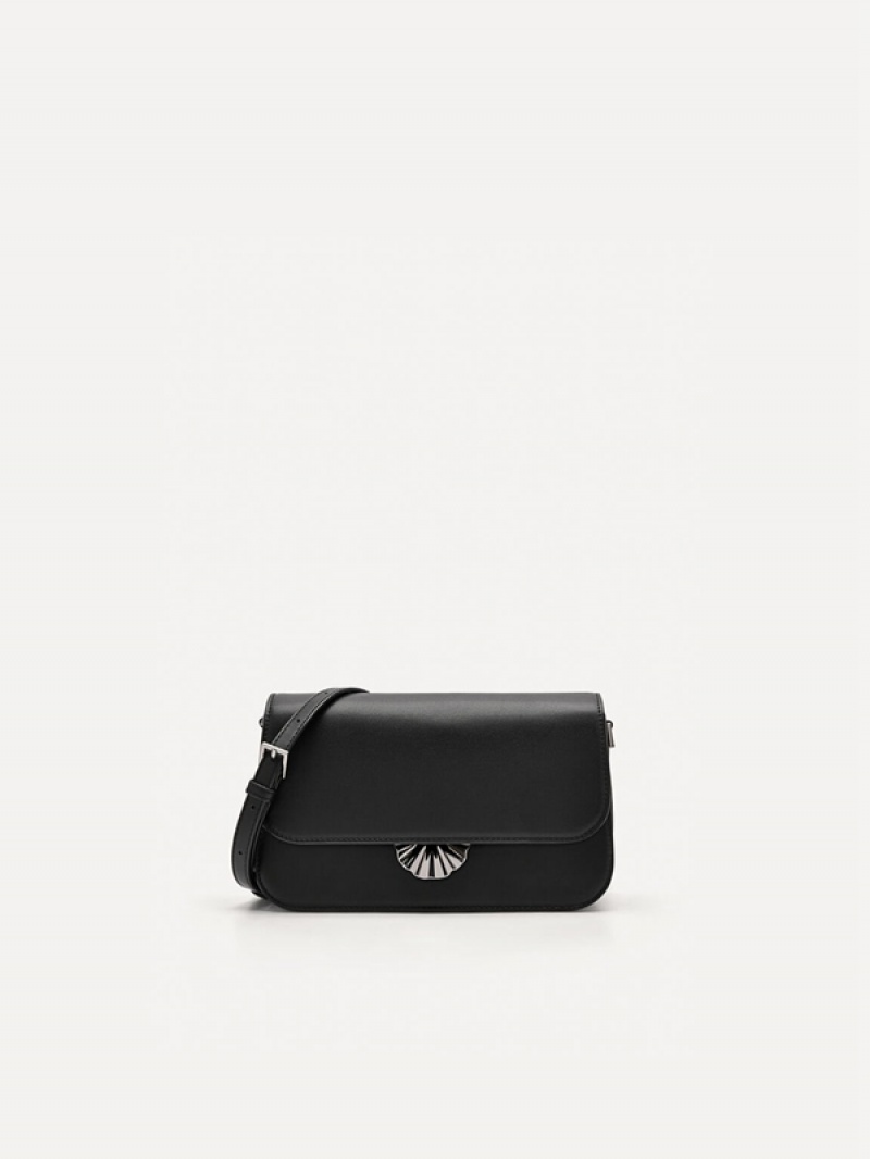 Black Women\'s Pedro Iris Shoulder Bags | AIGEFZ-468