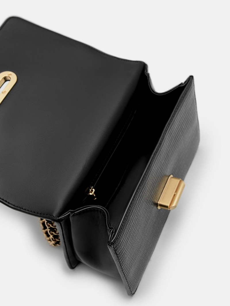 Black Women's Pedro Lily Shoulder Bags | YNHGSM-248