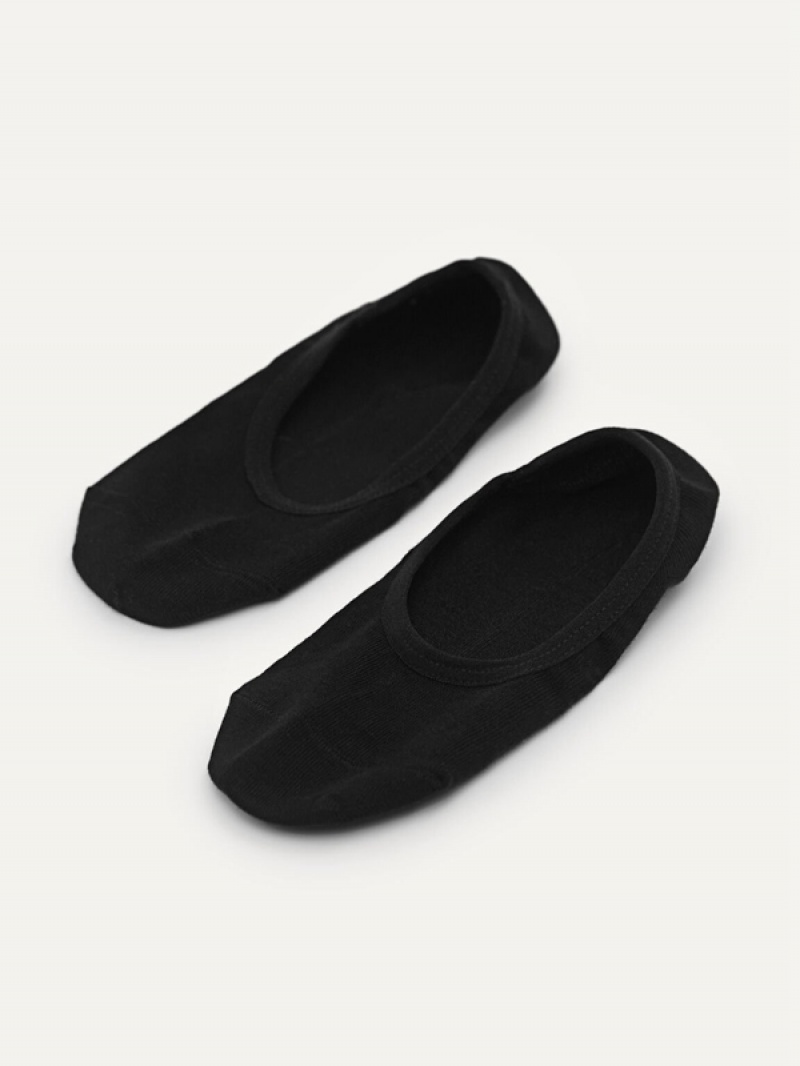 Black Women's Pedro Loafer Socks | GWAQNP-043