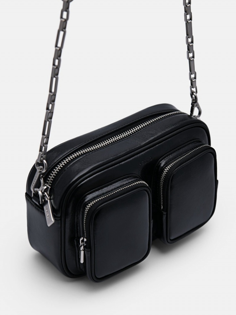 Black Women's Pedro Maggie Mini Shoulder Bags | LVFHMS-952