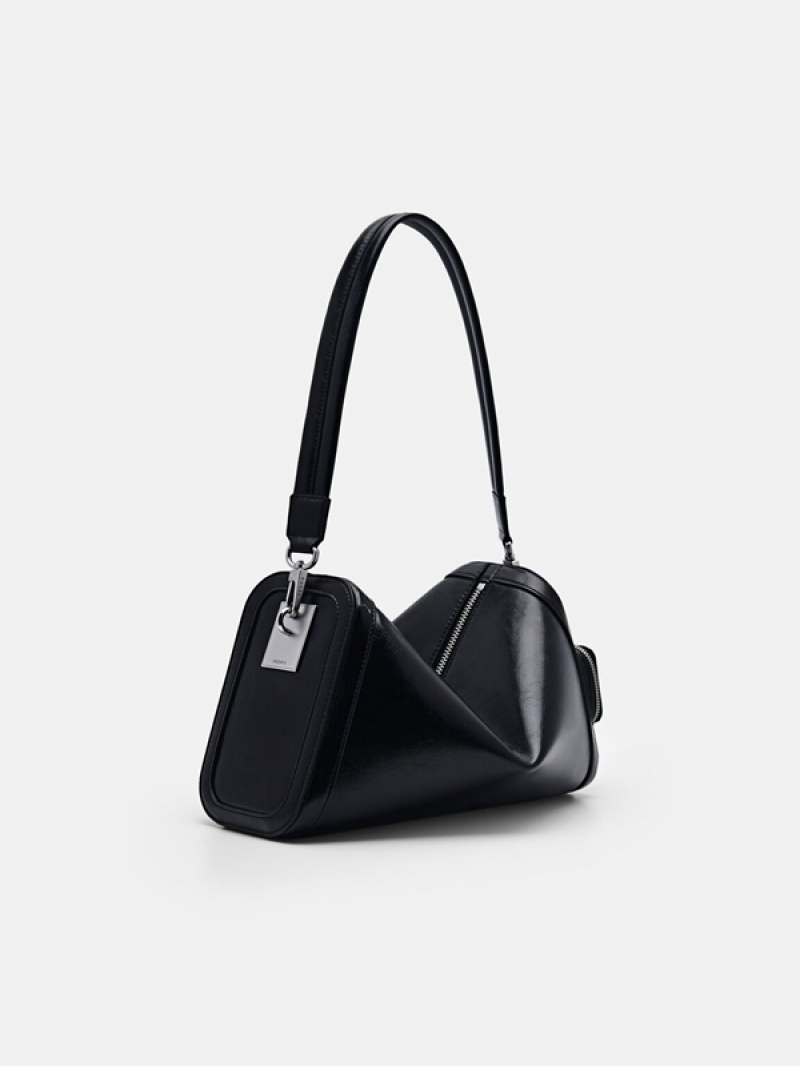 Black Women's Pedro Maggie Shoulder Bags | NRHFPT-623