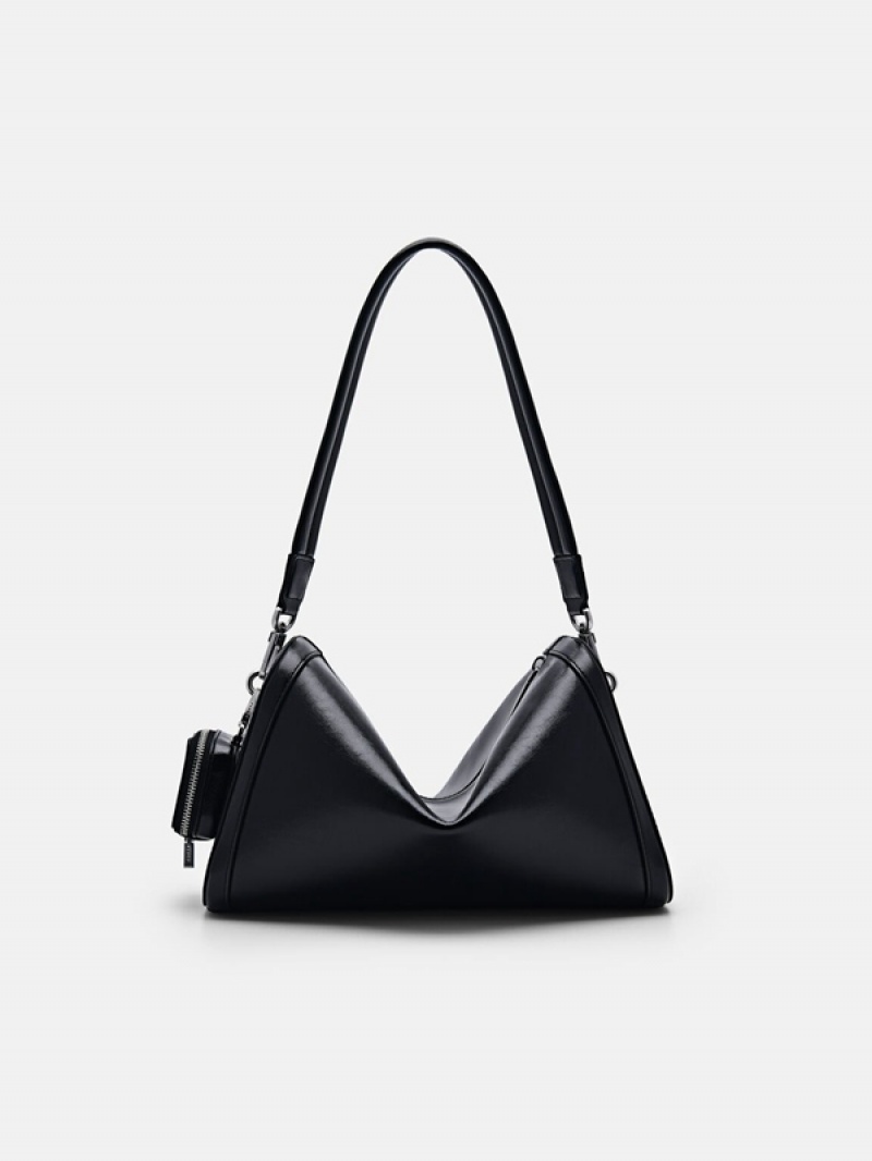 Black Women's Pedro Maggie Shoulder Bags | NRHFPT-623