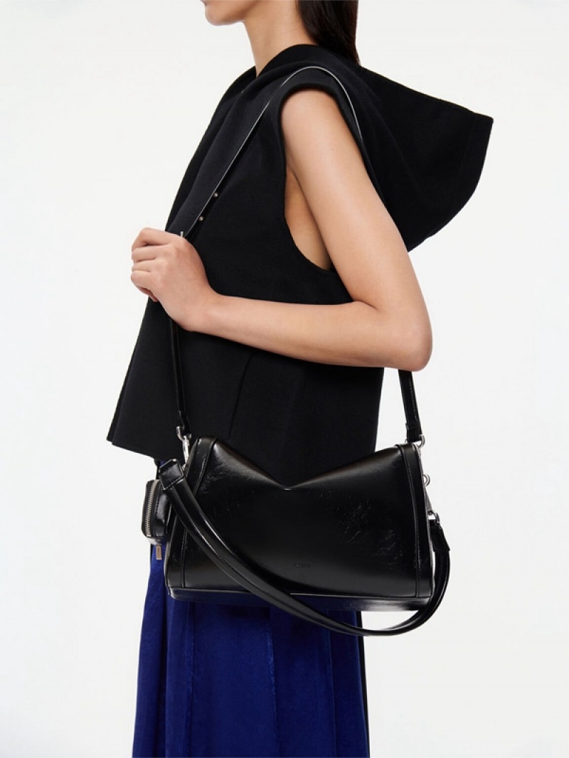 Black Women's Pedro Maggie Shoulder Bags | NRHFPT-623