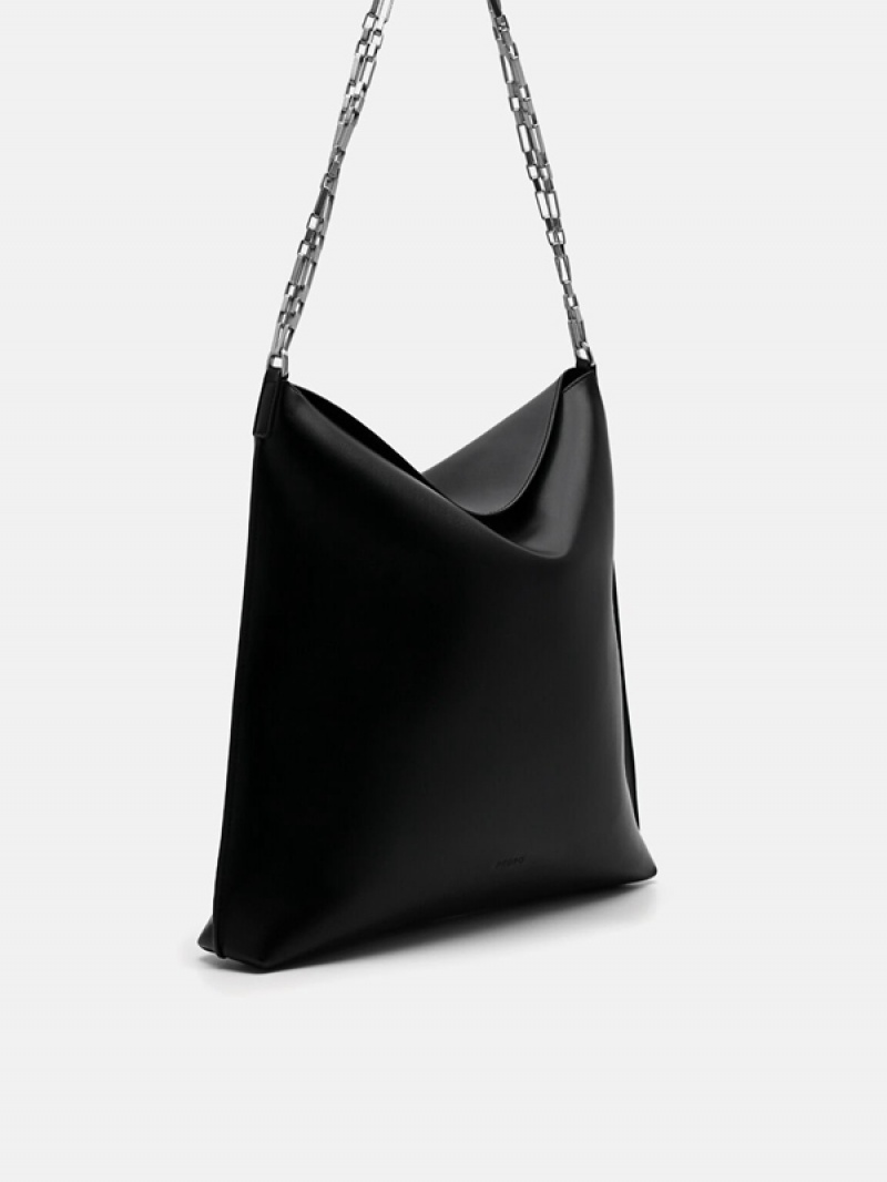 Black Women's Pedro Maggie Shoulder Bags | OHAYFS-476