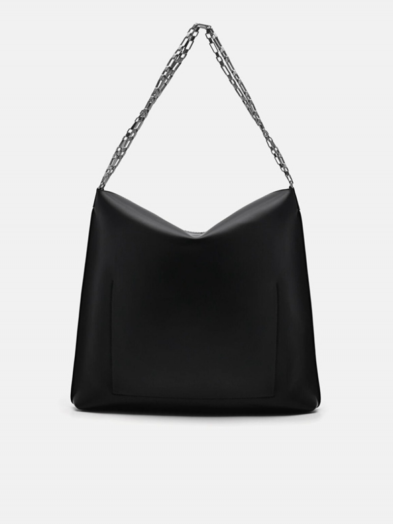 Black Women's Pedro Maggie Shoulder Bags | OHAYFS-476