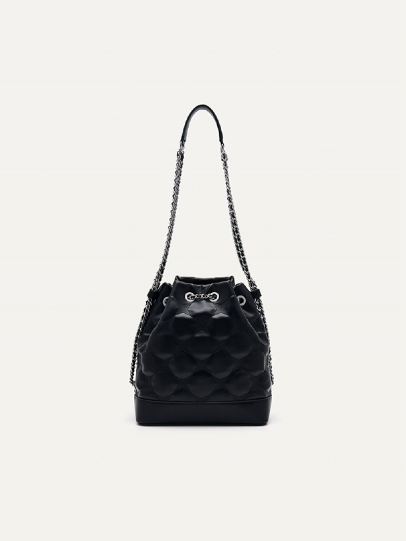 Black Women's Pedro Maisie Bucket Bags | RFTVSD-803