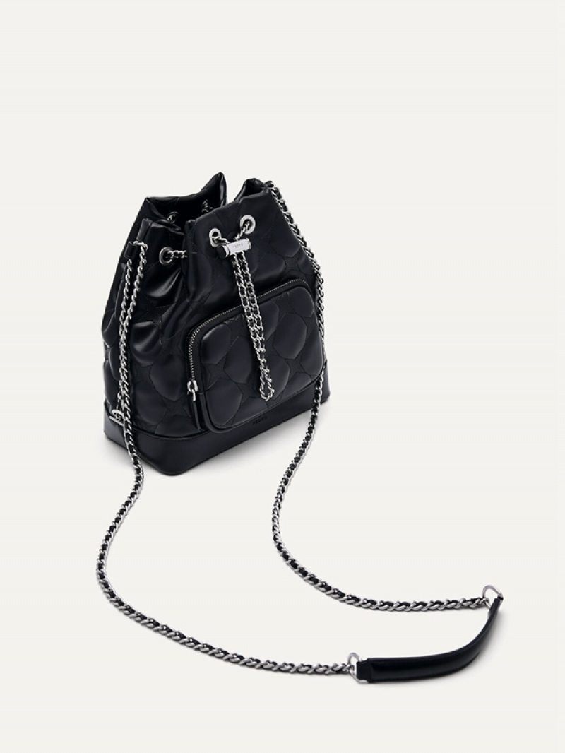 Black Women's Pedro Maisie Bucket Bags | RFTVSD-803