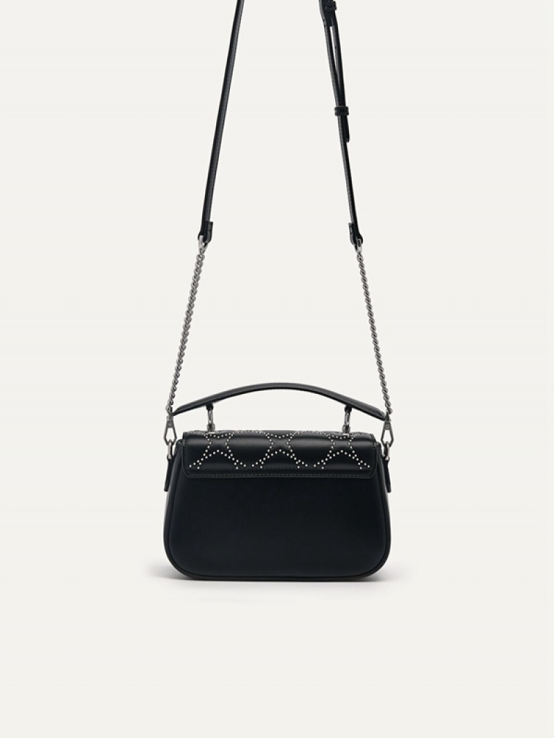 Black Women's Pedro Maisie Mini Shoulder Bags | KEQPOV-389