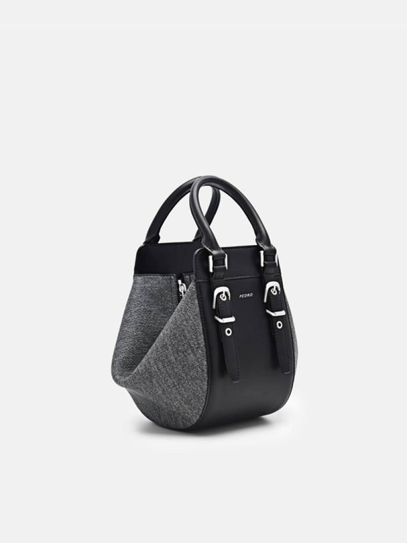 Black Women's Pedro Mara Geometric Handbag | YQORGK-714