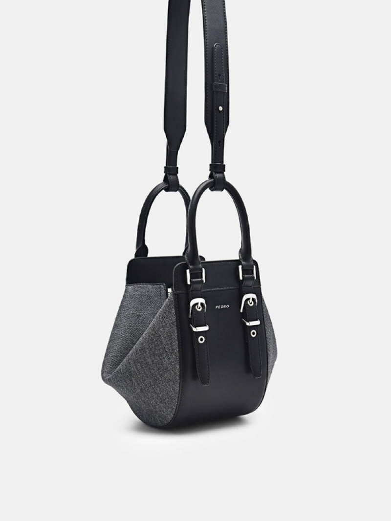 Black Women's Pedro Mara Geometric Handbag | YQORGK-714