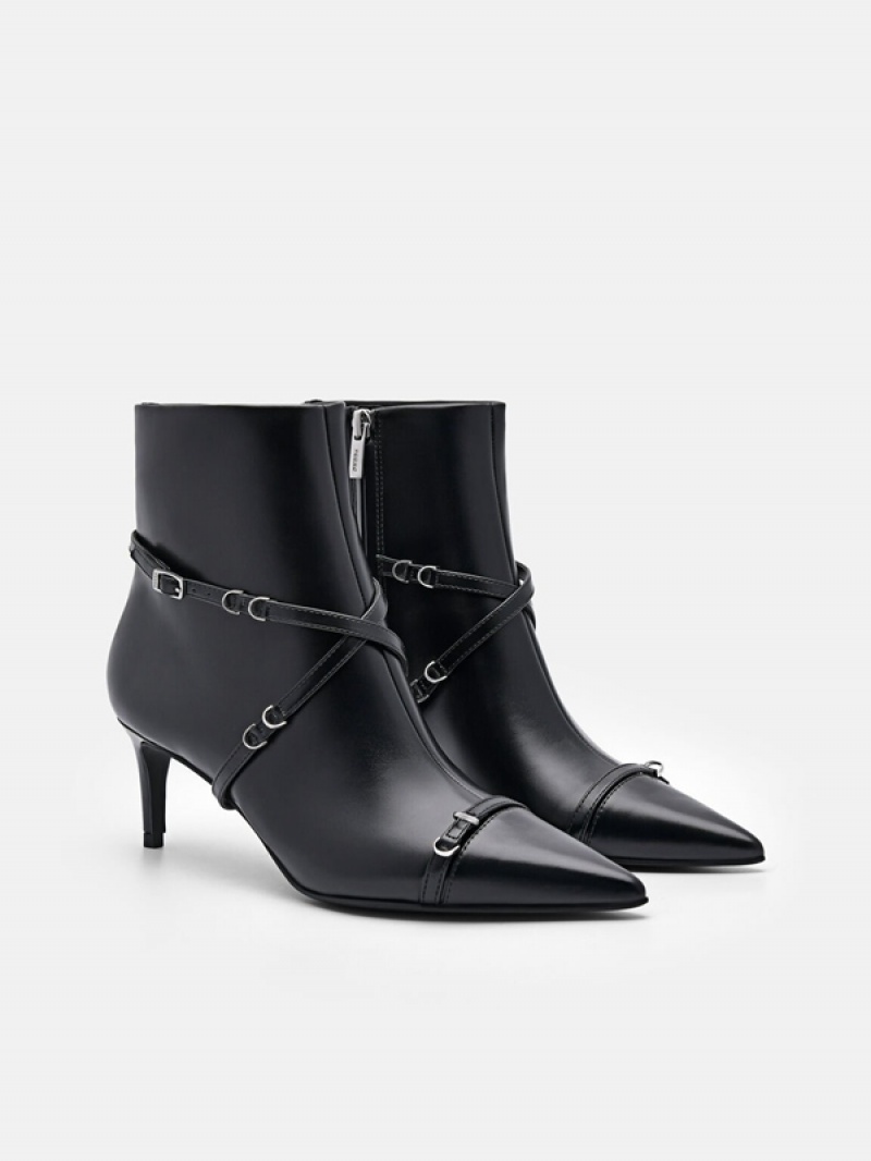 Black Women's Pedro Mara Heel Boots | KRVEIX-084